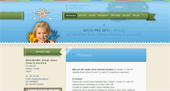Desktop Screenshot of mistoprodeti.cz